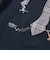 ネクタイメガネパッチ袖切り替え長袖Tシャツ(80~130cm)