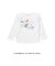 【サンリオキャラクターズｘSLAPSLIP】パッチ刺しゅう肩フリル長袖Tシャツ(80~130cm)
