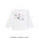 【サンリオキャラクターズｘSLAPSLIP】パッチ刺しゅう肩フリル長袖Tシャツ(80~130cm)