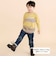 電車モチーフチェック切り替え長袖Tシャツ(80~130cm)