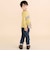 電車モチーフチェック切り替え長袖Tシャツ(80~130cm)