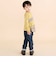電車モチーフチェック切り替え長袖Tシャツ(80~130cm)