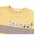 電車モチーフチェック切り替え長袖Tシャツ(80~130cm)