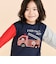 乗り物プリント袖切り替え長袖Tシャツ(80~130cm)