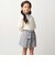 ヘリンボンボックスタックキュロットパンツ(90~160cm)
