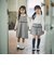 【お揃い】千鳥格子切り替えプリーツショートパンツ(90~160cm)