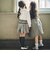 【お揃い】千鳥格子切り替えプリーツショートパンツ(90~160cm)