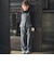 【お揃い】グレンチェック×ドットツータックワイドパンツ(100~160cm)