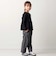 【お揃い】グレンチェック×ドットツータックワイドパンツ(100~160cm)