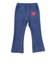 裾リボンハートパッチ付きフレアパンツ(80~130cm)