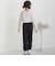 【店舗限定】ポンチ裾リボンパールロングパンツ(95～150cm)