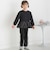 【店舗限定】ポンチ裾リボンパールロングパンツ(95～150cm)