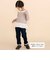 裾レース＆リボンストレッチツイルロングパンツ(90~130cm)