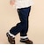 裾レース＆リボンストレッチツイルロングパンツ(90~130cm)