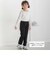 【店舗限定】花チュール襟リブトップス(95～150cm)