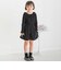 【店舗限定】花チュール襟リブトップス(95～150cm)
