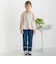 【店舗限定】レースストレッチデニムロングパンツ(95～150cm)