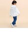 裾フリル花レースジャケット(90~130cm)