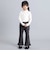 【日本製】ミップスウェードフリルハイネックTシャツ(80~160cm)