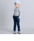 リブレスコールフリルリボンポケットスリムロングパンツ(100~160cm)