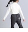 ストレッチツイル裾フリルロングパンツ(90~150cm)