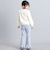 ストレッチツイル裾フリルロングパンツ(90~150cm)