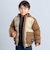 【撥水加工】配色タフタ4way中綿コート(90~150cm)