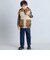 【撥水加工】配色タフタ4way中綿コート(90~150cm)