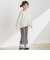 【店舗限定】チェック・花ジャガードロングパンツ(95～150cm)
