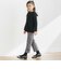 【店舗限定】チェック・花ジャガードロングパンツ(95～150cm)