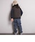 ピーチ起毛タフタロゴパッチスタジャン(110~150cm)