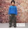 手描き風ロゴ刺しゅう サイド切替トレーナー(110~160cm)
