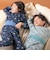 【スララク/腹巻き一体型】みんな快眠！長袖みんみん接結キルトパジャマ 上下セット(80~130cm)