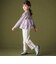 シフォン2段フリル 長袖カットソー(95~160cm)