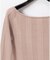 レースアップリブニットTOP