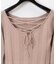 レースアップリブニットTOP