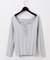 レースアップリブニットTOP