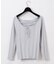 レースアップリブニットTOP