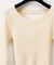 バックリボンニットトップ