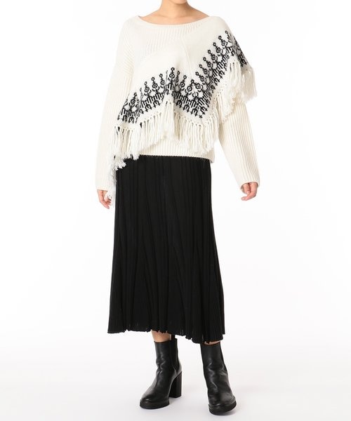 フリンジJQニットトップ｜グレースコンチネンタルの通販｜&mall