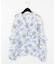 フラワープリントカフタンレーストップ