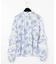フラワープリントカフタンレーストップ