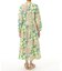 ブーケプリントロングワンピース