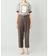 リネンタッチテーパードパンツ