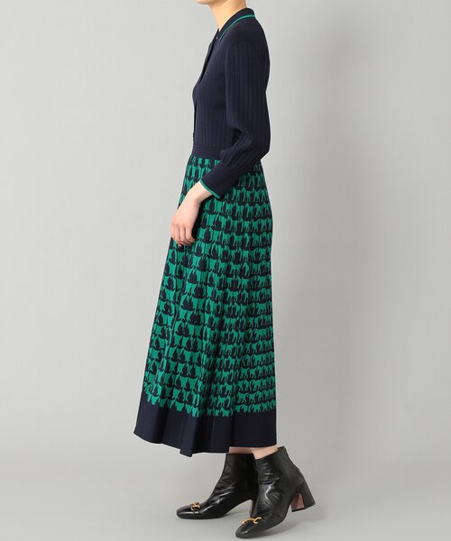 【美品】グレースコンチネンタル　トロンプルイユニットワンピース　ダイアグラム千鳥 トロンプルイユニットワンピース｜グレースコンチネンタルの通販