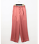 サテンタックワイドパンツ