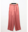 サテンタックワイドパンツ