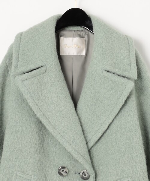 シャギービックカラーコート｜グレースコンチネンタルの通販｜&mall