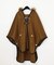 ファーフードwoolポンチョ