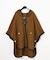 ファーフードwoolポンチョ